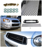 Coolstuffguru Compatible with Subaru Impreza Black Front Hood Aluminum Mesh Grille