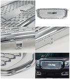 Coolstuffguru Compatible with GMC Yukon Yukon XL Denali Style 1PC Chrome Front Hood Grille