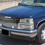 Coolstuffguru Compatible with Gmc Chevy C/K 1500 Chrome Led Halo Pro Headlight, Corner, Bumper Lamp, Grill