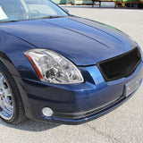Coolstuffguru Compatible with Nissan Maxima Chrome Projector Headlights Lamp+Black Front Hood Grille Grill