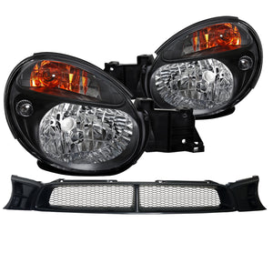 Coolstuffguru Compatible with Subaru Impreza WRX/Outback Black Clear Headlights Left+Right Pair