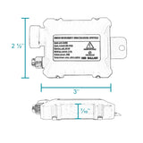 Coolstuffguru Compatible with F250 Excursion Glossy Black Projector Headlights W/ H1 6000K HID Conversion