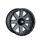 1 X ION 134 20X10 5-127 83.82 Hub -19 Offset Black Wheel Rim