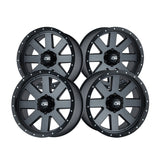 1 X ION 134 17X8.5 5-127 83.82 Hub -6 Offset Black Wheel Rim