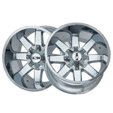1 X ION 141 20X9 8-170 125.2 Hub 0 Offset Chrome Wheel Rim