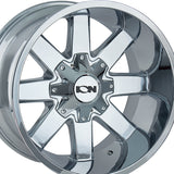 1 X ION 141 20X9 8-170 125.2 Hub 0 Offset Chrome Wheel Rim