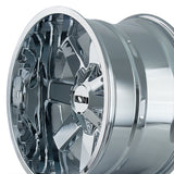 1 X ION 141 20X9 8-170 125.2 Hub 0 Offset Chrome Wheel Rim