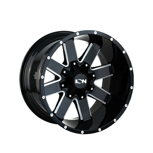 1 X ION 141 20X10 8-170 125.2 Hub -19 Offset Black Wheel Rim