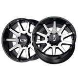 1 X ION 143 20X10 6-135 87.1 Hub -19 Offset Black Wheel Rim