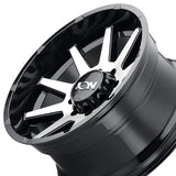 1 X ION 143 20X10 6-135 87.1 Hub -19 Offset Black Wheel Rim