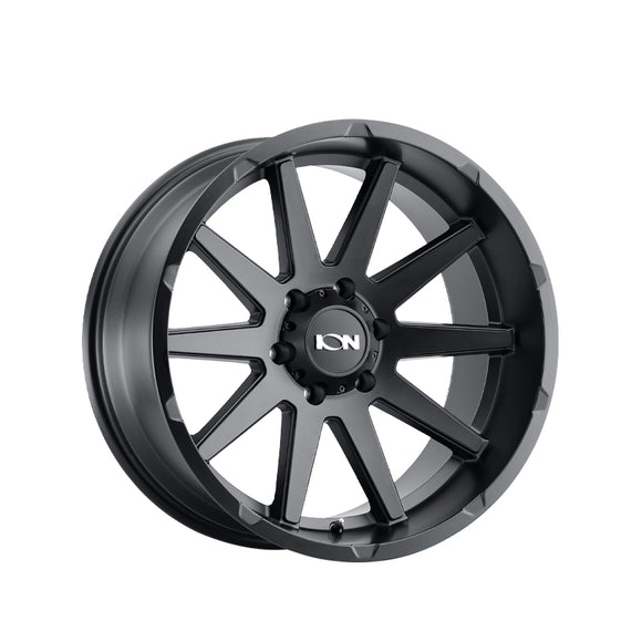 1 X ION 143 17X9 5-127 71.5 Hub -12 Offset Black Wheel Rim