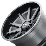 1 X ION 143 18X9 8-165.1 125.2 Hub 18 Offset Black Wheel Rim