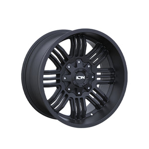 1 X ION 144 20X10 8-165.1 125.2 Hub -19 Offset Black Wheel Rim