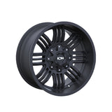1 X ION 144 20X10 8-165.1 125.2 Hub -19 Offset Black Wheel Rim