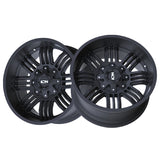 1 X ION 144 20X10 8-165.1 125.2 Hub -19 Offset Black Wheel Rim