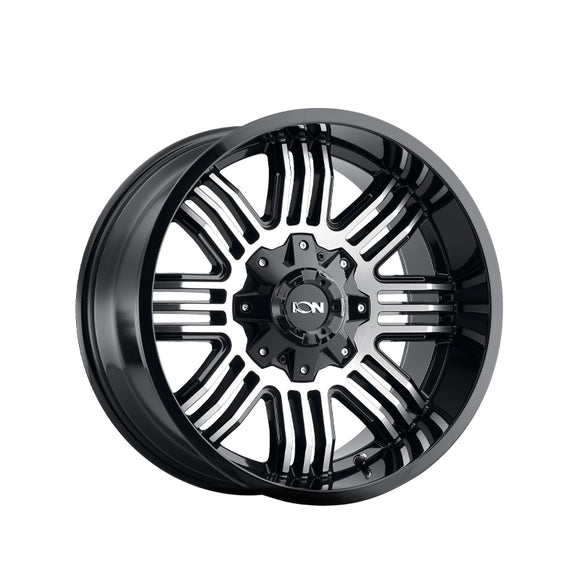 1 X ION 144 20X9 6-135/6-139.7 106 Hub 18 Offset Black Wheel Rim
