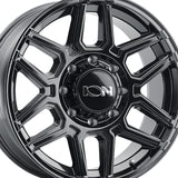 1 X ION 146 20X9 8-165.1 125.2 Hub 0 Offset Black Wheel Rim