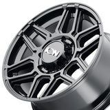 1 X ION 146 20X10 6-135 87.1 Hub -19 Offset Black Wheel Rim