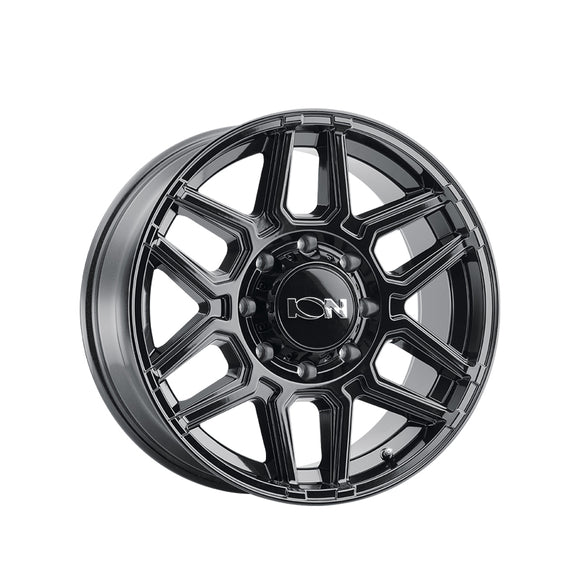 1 X ION 146 17X9 8-165.1 125.2 Hub 0 Offset Black Wheel Rim