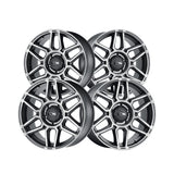 1 X ION 146 20X9 8-165.1 125.2 Hub 18 Offset Black Wheel Rim