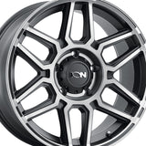 1 X ION 146 17X9 8-170 125.2 Hub 0 Offset Black Wheel Rim