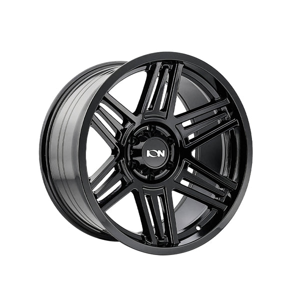 1 X ION 147 20X10 6-135 87 Hub -19 Offset Black Wheel Rim