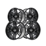 1 X ION 147 20X10 6-135 87 Hub -19 Offset Black Wheel Rim