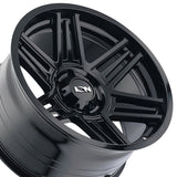 1 X ION 147 17X9 8-170 125.2 Hub 0 Offset Black Wheel Rim