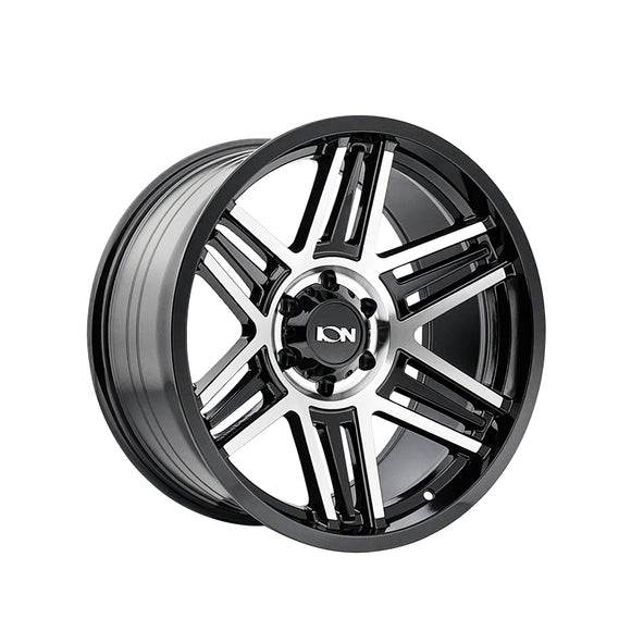 1 X ION 147 20X10 8-165.1 125.2 Hub -19 Offset Black Wheel Rim