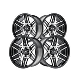 1 X ION 147 17X9 8-180 124.1 Hub 0 Offset Black Wheel Rim