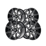 1 X ION 149 20X9 8-180 124.1 Hub -12 Offset Black Wheel Rim