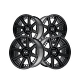 1 X ION 149 20X10 8-165.1 125.2 Hub -24 Offset Black Wheel Rim