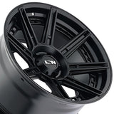1 X ION 149 20X10 8-165.1 125.2 Hub -24 Offset Black Wheel Rim