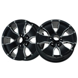 1 X ION 14 15X6 5x114.3 83.82 Hub 0 Offset Black/Machined Face Wheel Rim