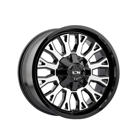 1 X ION 152 20X9 8-165.1 125.2 Hub 0 Offset Black Wheel Rim