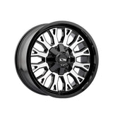 1 X ION 152 20X9 8-165.1 125.2 Hub 0 Offset Black Wheel Rim