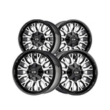1 X ION 152 20X9 8-180 124.1 Hub 0 Offset Black Wheel Rim