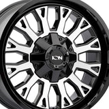 1 X ION 152 20X9 5-127/5-139.7 87.1 Hub 0 Offset Black Wheel Rim