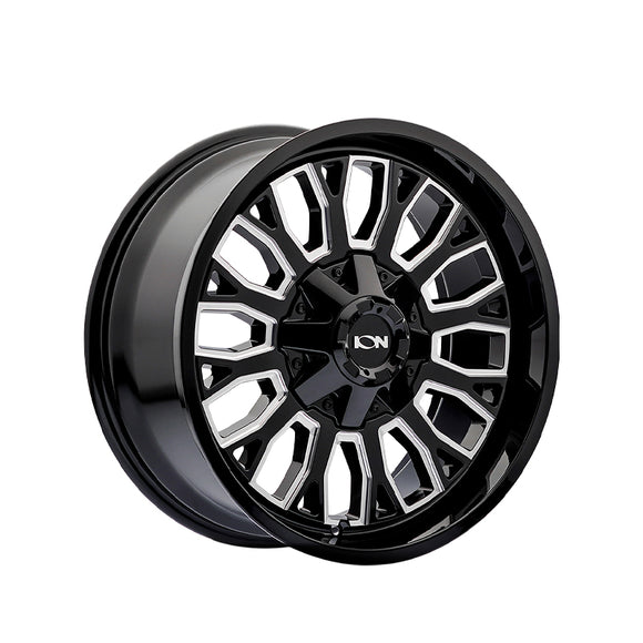 1 X ION 152 20X9 8-165.1 125.2 Hub 0 Offset Black Wheel Rim