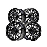 1 X ION 152 20X9 8-180 124.1 Hub 0 Offset Black Wheel Rim