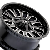 1 X ION 152 20X9 8-165.1 125.2 Hub 0 Offset Black Wheel Rim