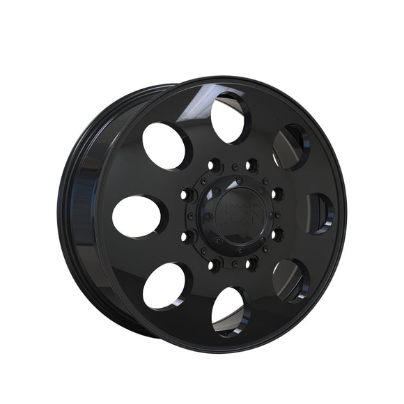 1 X ION 167 20X8.25 8-165.1 121.3 Hub 115 Offset Black Wheel Rim