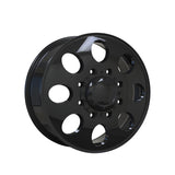 1 X ION 167 20X8.25 8-165.1 121.3 Hub 115 Offset Black Wheel Rim