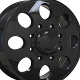 1 X ION 167 20X8.25 8-165.1 121.3 Hub -192 Offset Black Wheel Rim