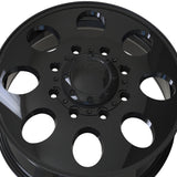 1 X ION 167 20X8.25 8-165.1 121.3 Hub 115 Offset Black Wheel Rim
