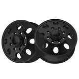 1 X ION 167 17X6.5 8-165.1 130.18 Hub -142 Offset Black Wheel Rim