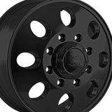 1 X ION 167 17X6.5 8-165.1 130.18 Hub -142 Offset Black Wheel Rim