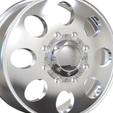 1 X ION 167 20X8.25 8-165.1 121.3 Hub 115 Offset Silver Wheel Rim