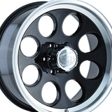 1 X ION 171 16X10 8-170 130.8 Hub -38 Offset Black Wheel Rim