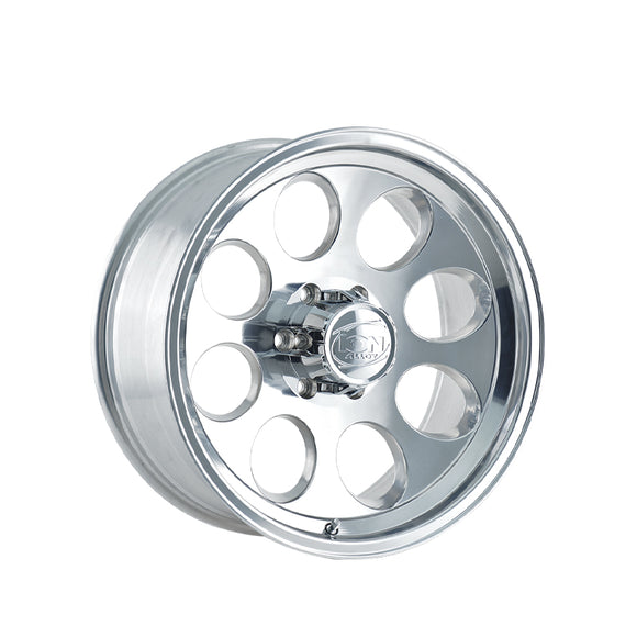 1 X ION 171 16X8 8-165.1 130.8 Hub -5 Offset Silver Wheel Rim